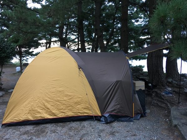 新しいテントは2ルーム
