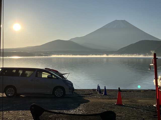 洪庵キャンプ場の朝